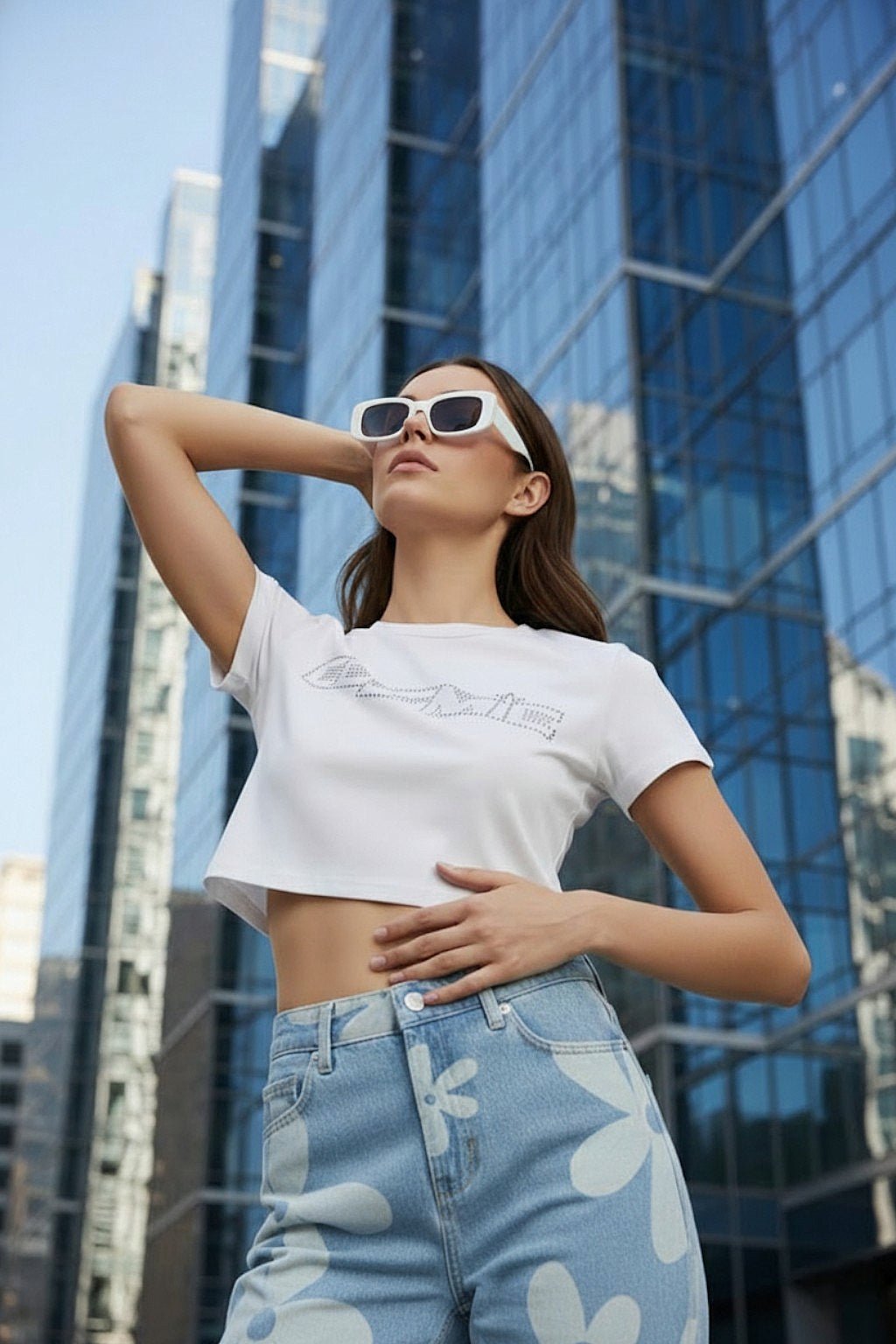 Crop top Cosmic - y2k streetwear