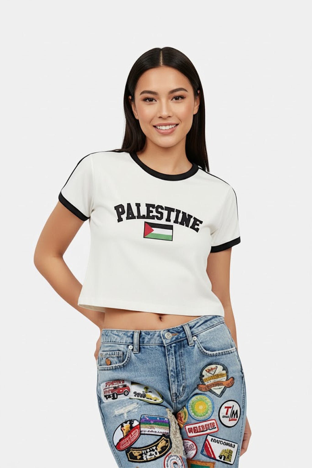Crop top Palestine - y2k streetwear