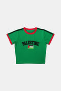 Crop top Palestine - y2k streetwear