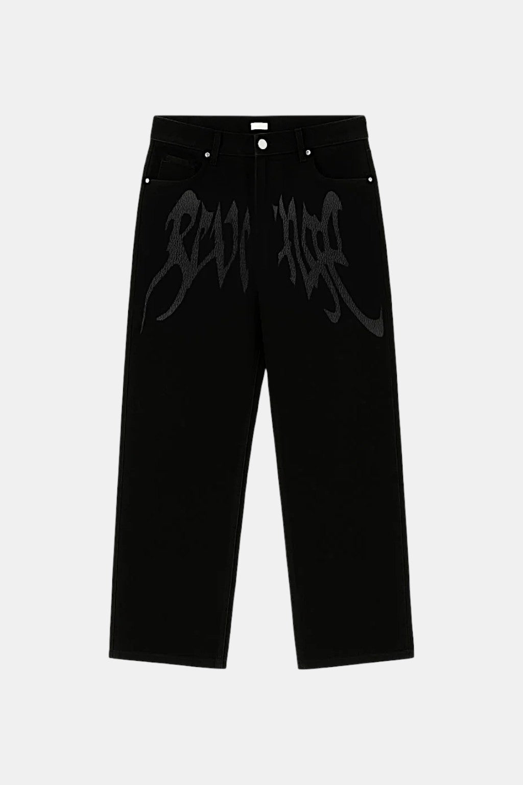 Custom black jeans - y2k streetwear