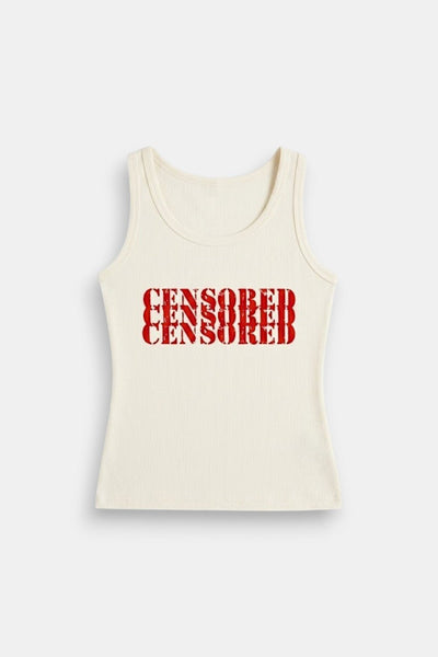 Censored tank top – y2k streetwear