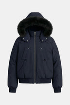 Doudoune capuche fourrure - y2k streetwear