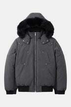 Doudoune capuche fourrure - y2k streetwear