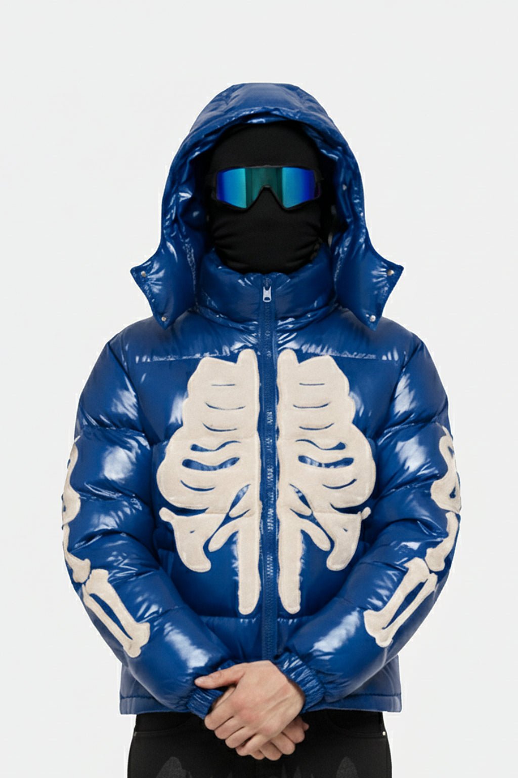 Doudoune squelette - y2k streetwear