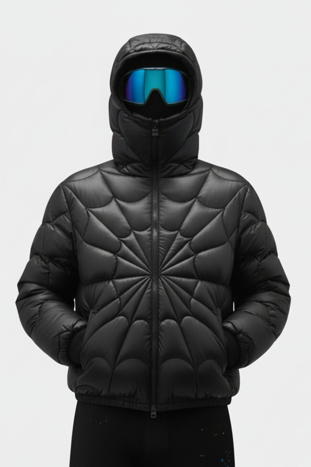 Doudoune toile d'araignée - y2k streetwear