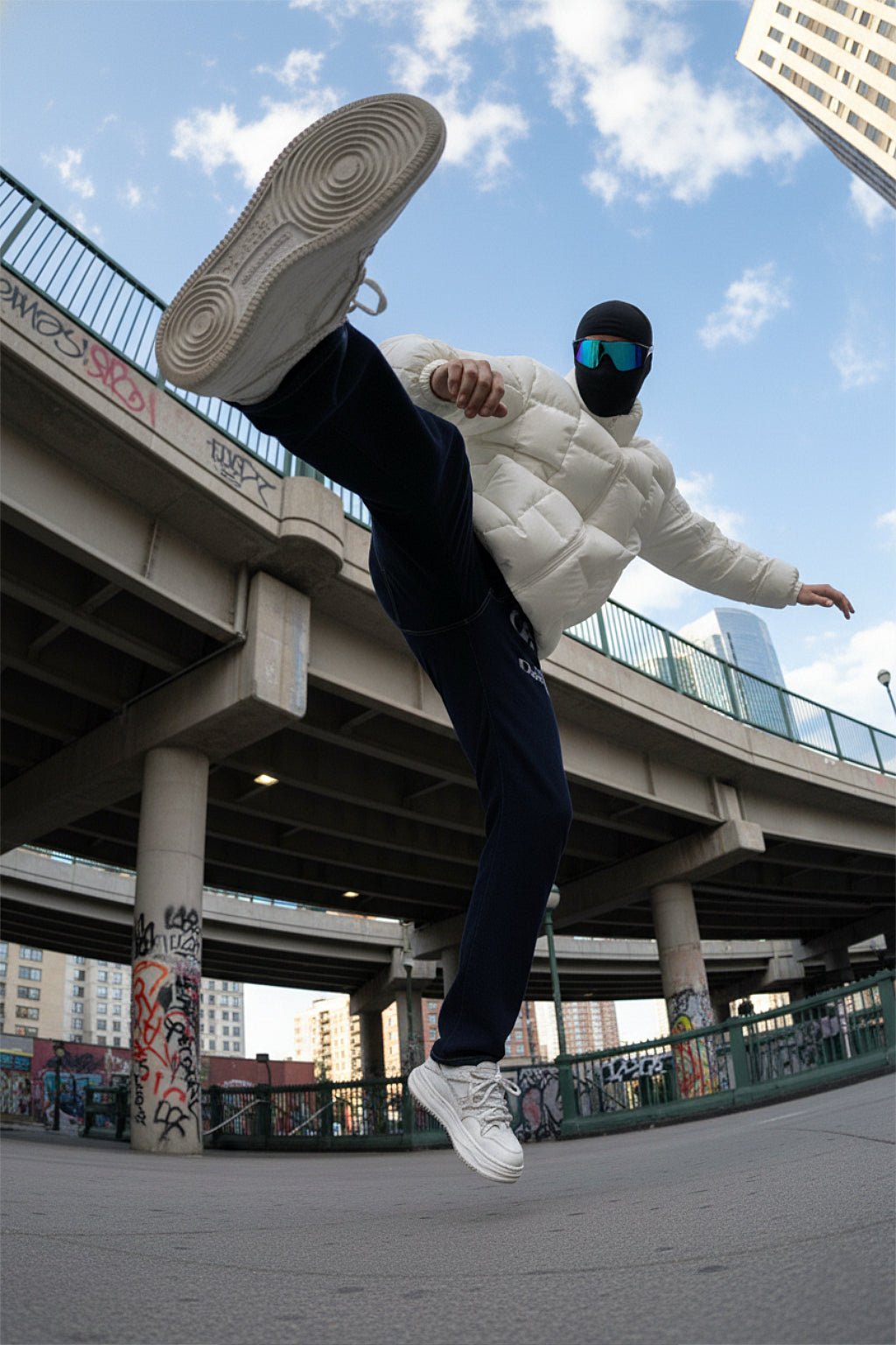 Doudoune tressée - y2k streetwear