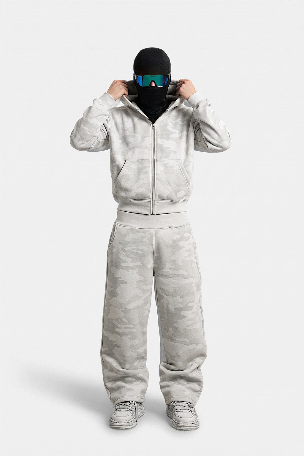 Ensemble camouflage blanc - y2k streetwear