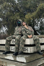 Ensemble camouflage brodee - y2k streetwear
