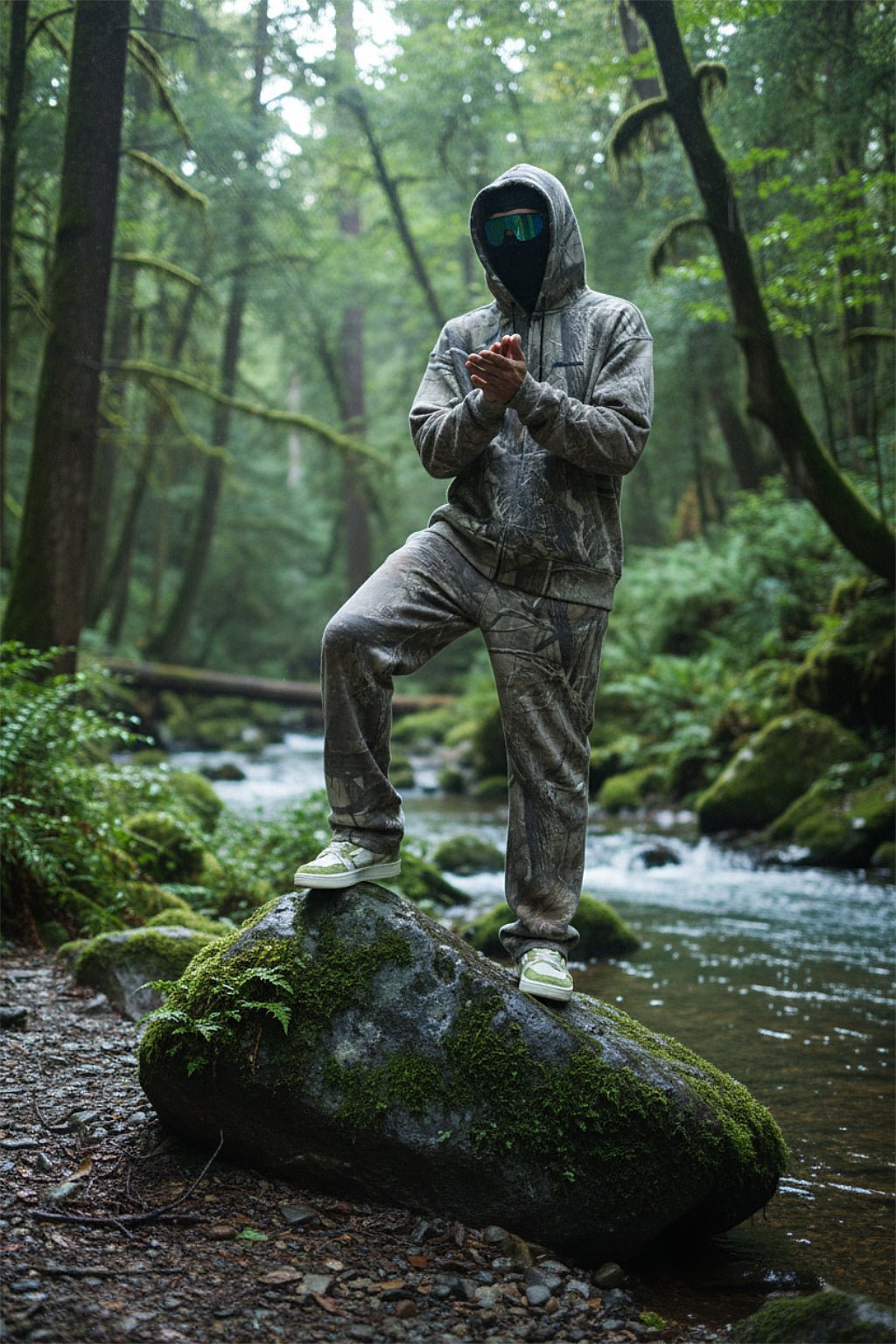 Ensemble jogging camo - y2k streetwear