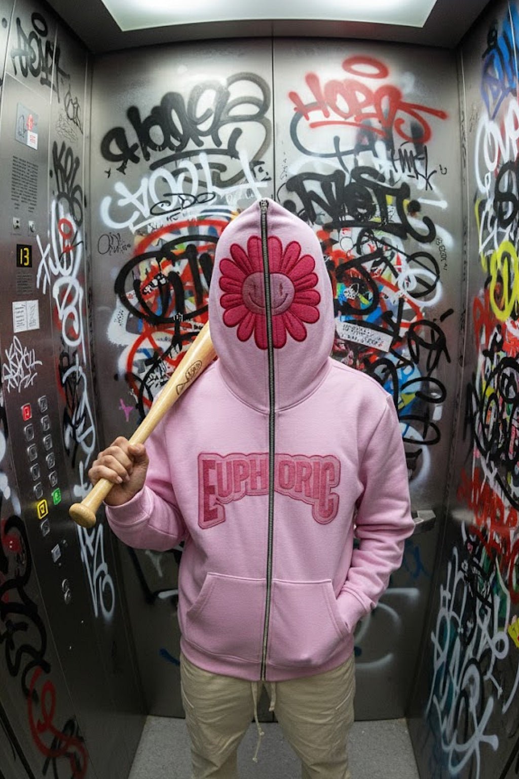 Full zip rose - y2k streetwear