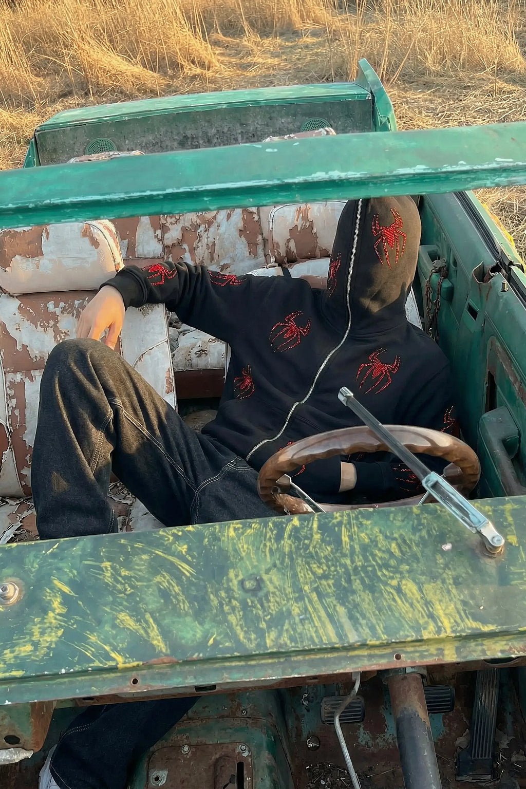 Full zip spiderman hoodie - y2k streetwear