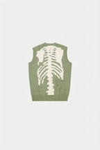 Green skeleton sweater - y2k streetwear