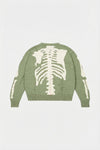 Green skeleton sweater