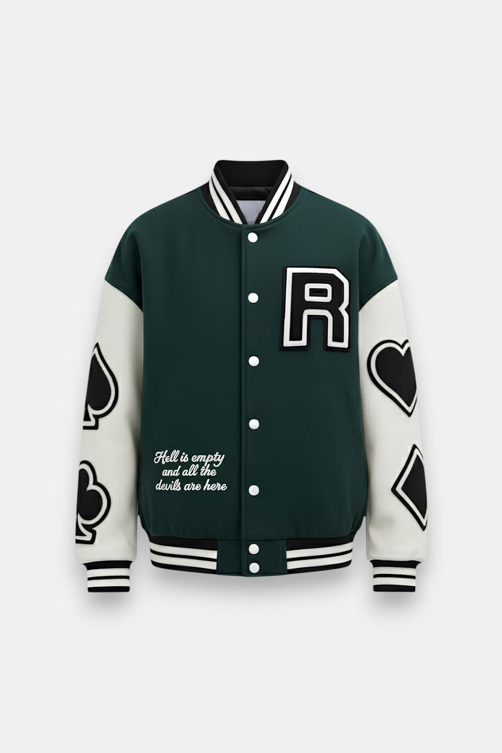Green varsity jacket - y2k streetwear