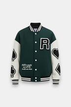 Green varsity jacket - y2k streetwear