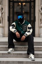 Green varsity jacket - y2k streetwear