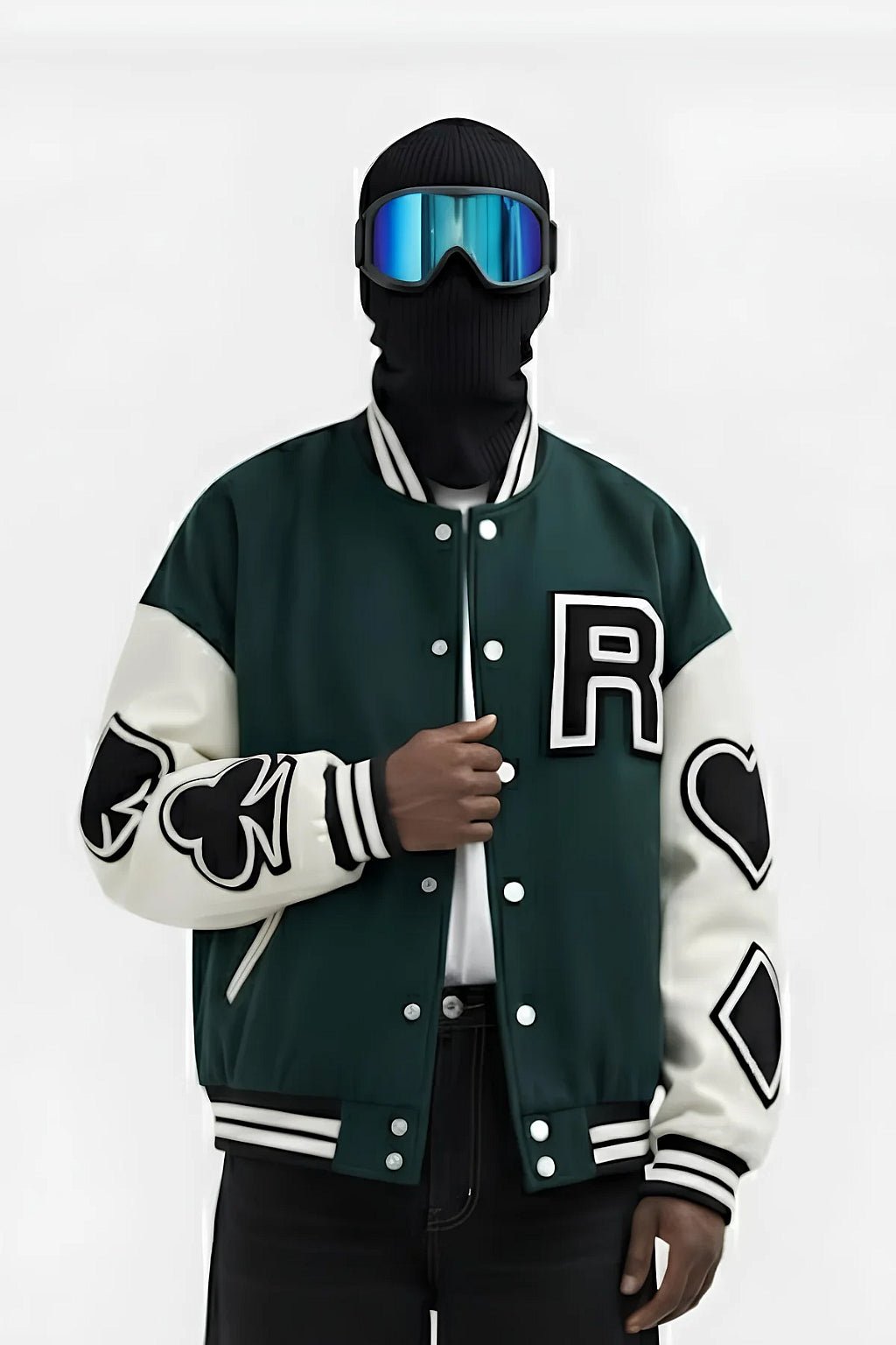 Green varsity jacket - y2k streetwear