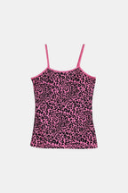Haut leopard rose - y2k streetwear