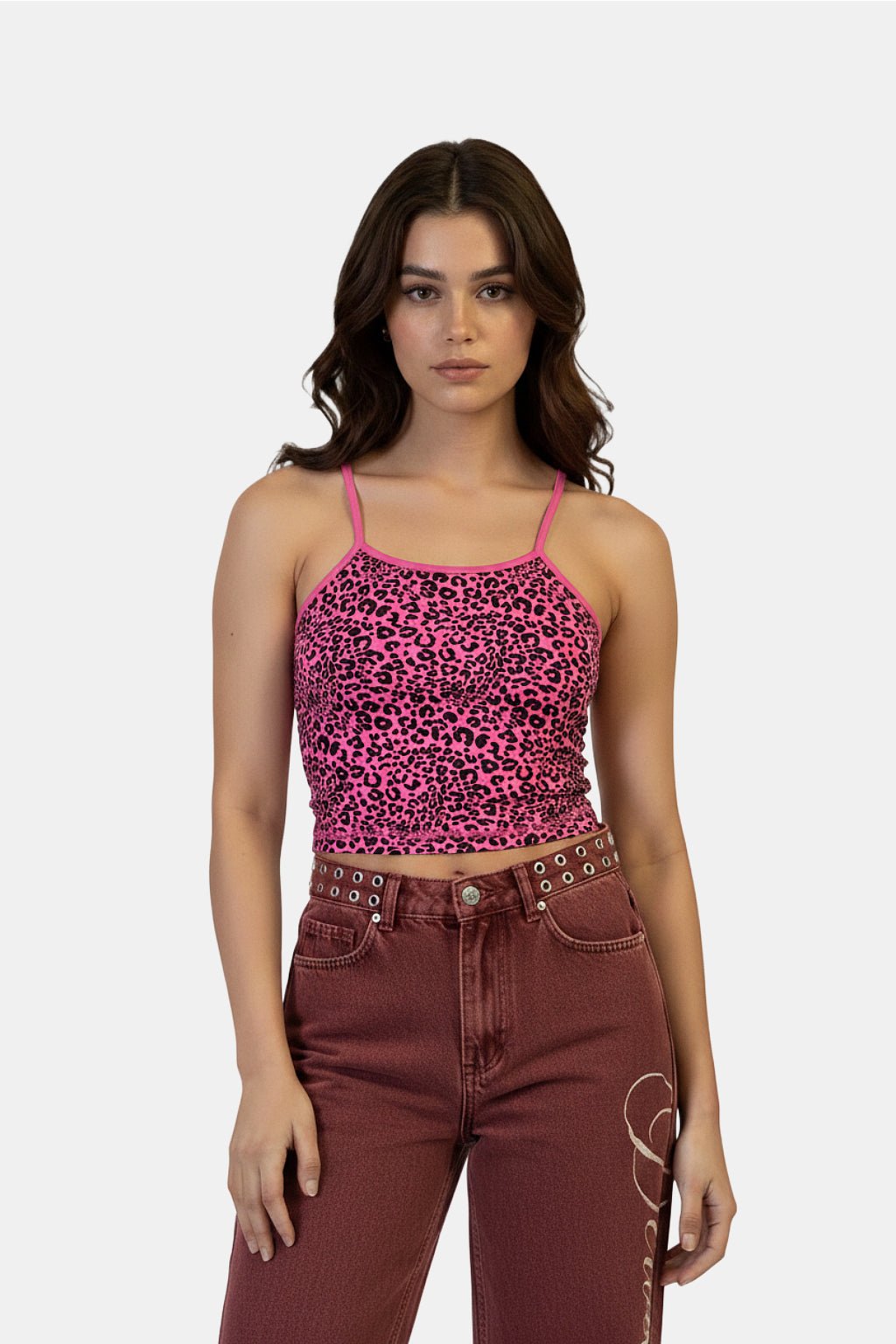 Haut leopard rose - y2k streetwear