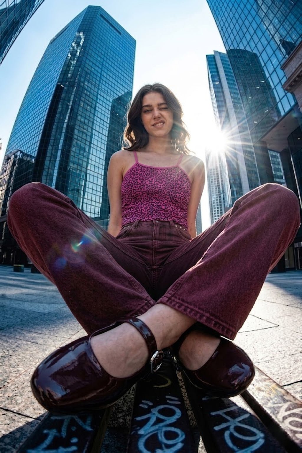 Haut leopard rose - y2k streetwear