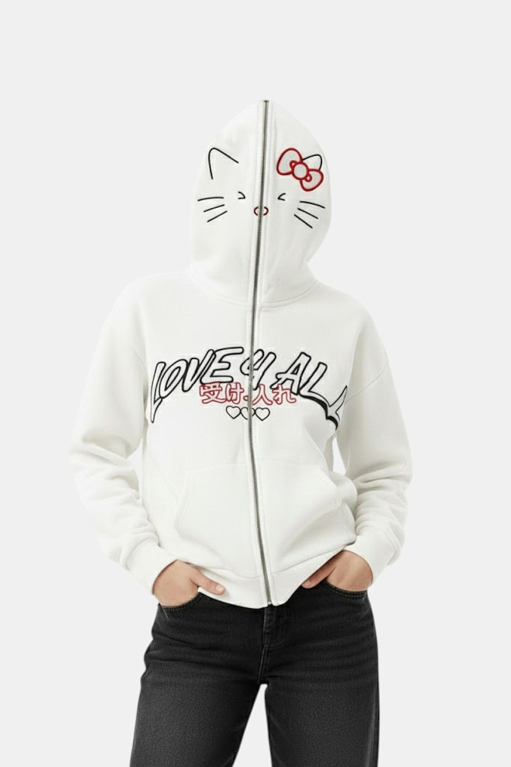 Hello Kitty Full Zip - y2k streetwear
