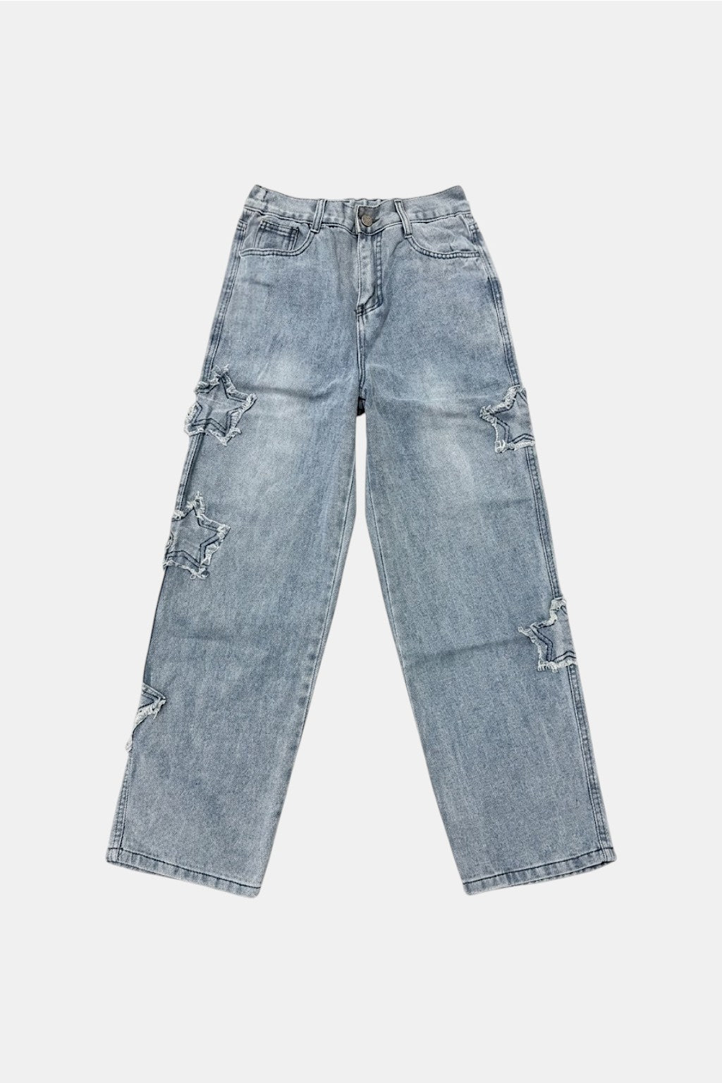 Jean avec broderie etoile - y2k streetwear