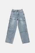 Jean avec broderie etoile - y2k streetwear