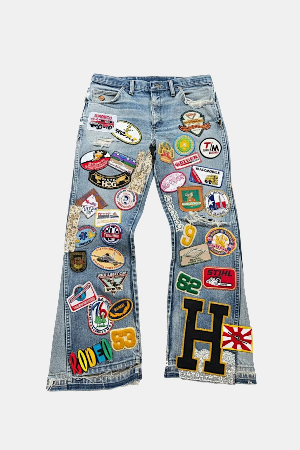 Jean avec Patch - y2k streetwear