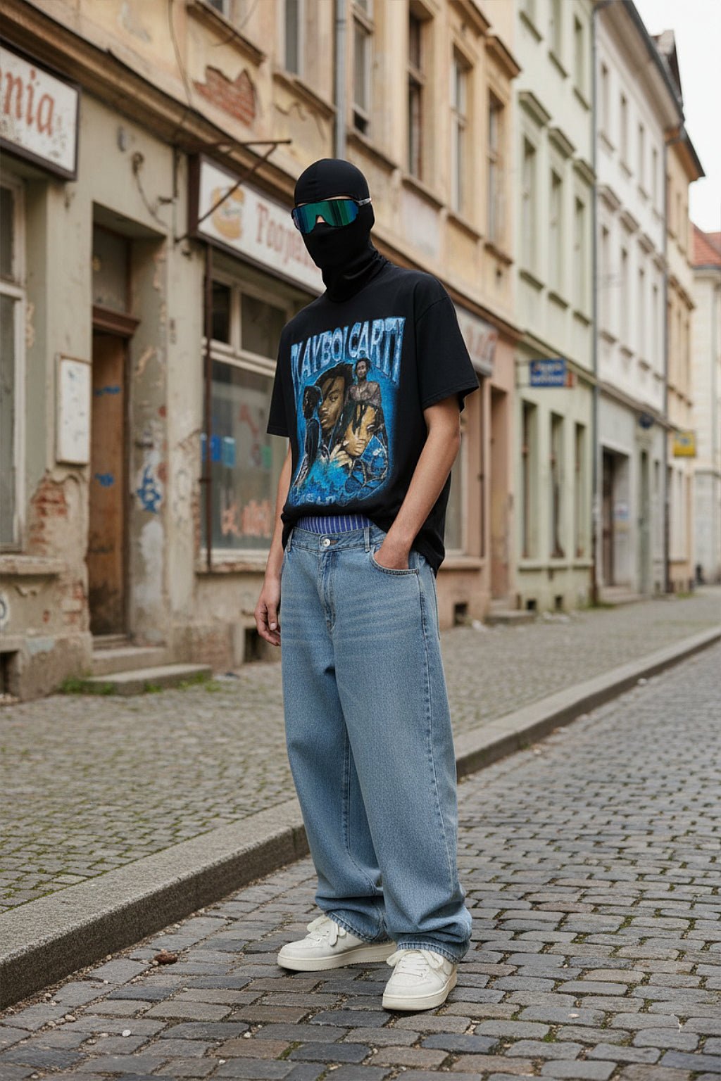 Jean baggy délavé - y2k streetwear
