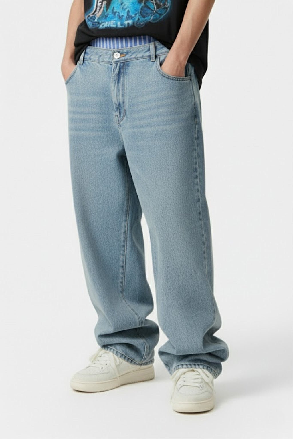 Jean baggy délavé - y2k streetwear