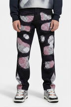 Jean bandana patchwork - y2k streetwear