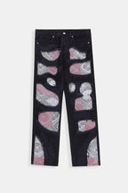 Jean bandana patchwork - y2k streetwear