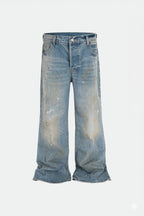 Jean barrel bleu - y2k streetwear