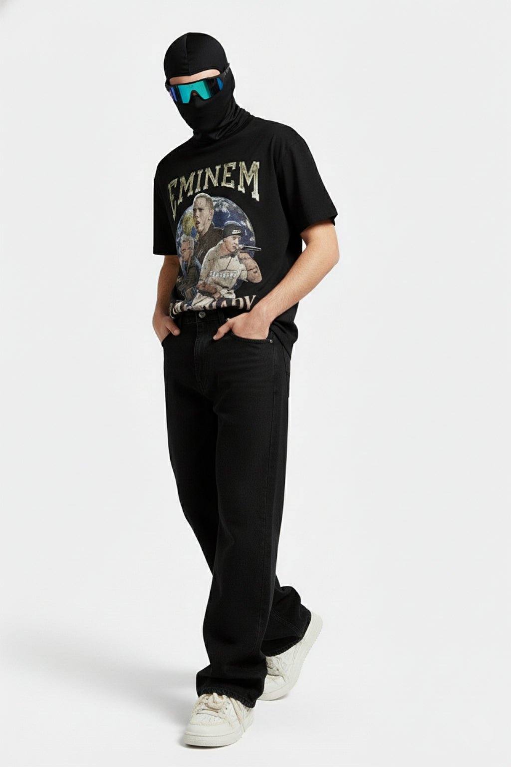 Jean barrel noir - y2k streetwear