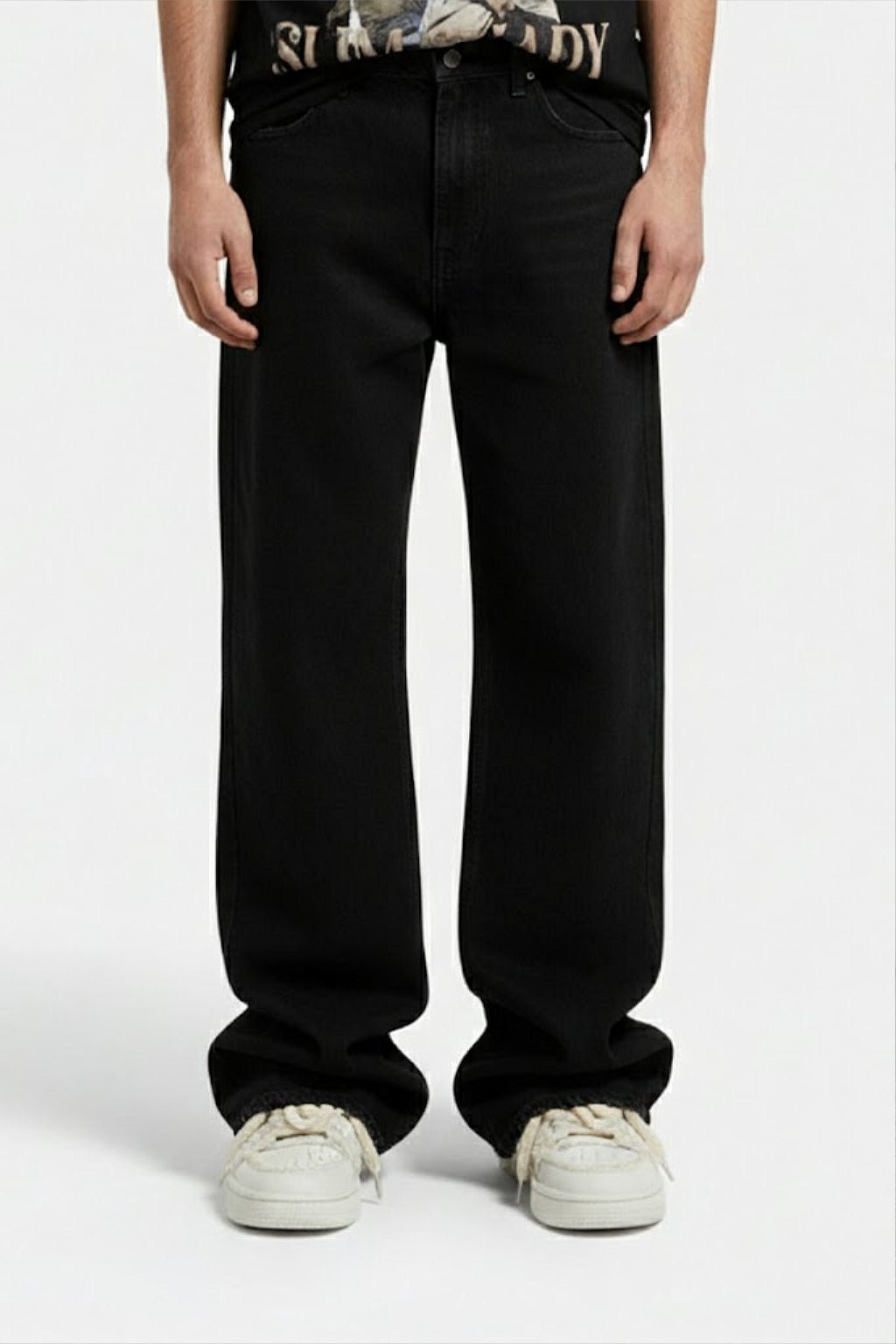 Jean barrel noir - y2k streetwear