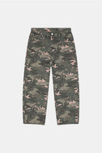 Jean camouflage brodee - y2k streetwear