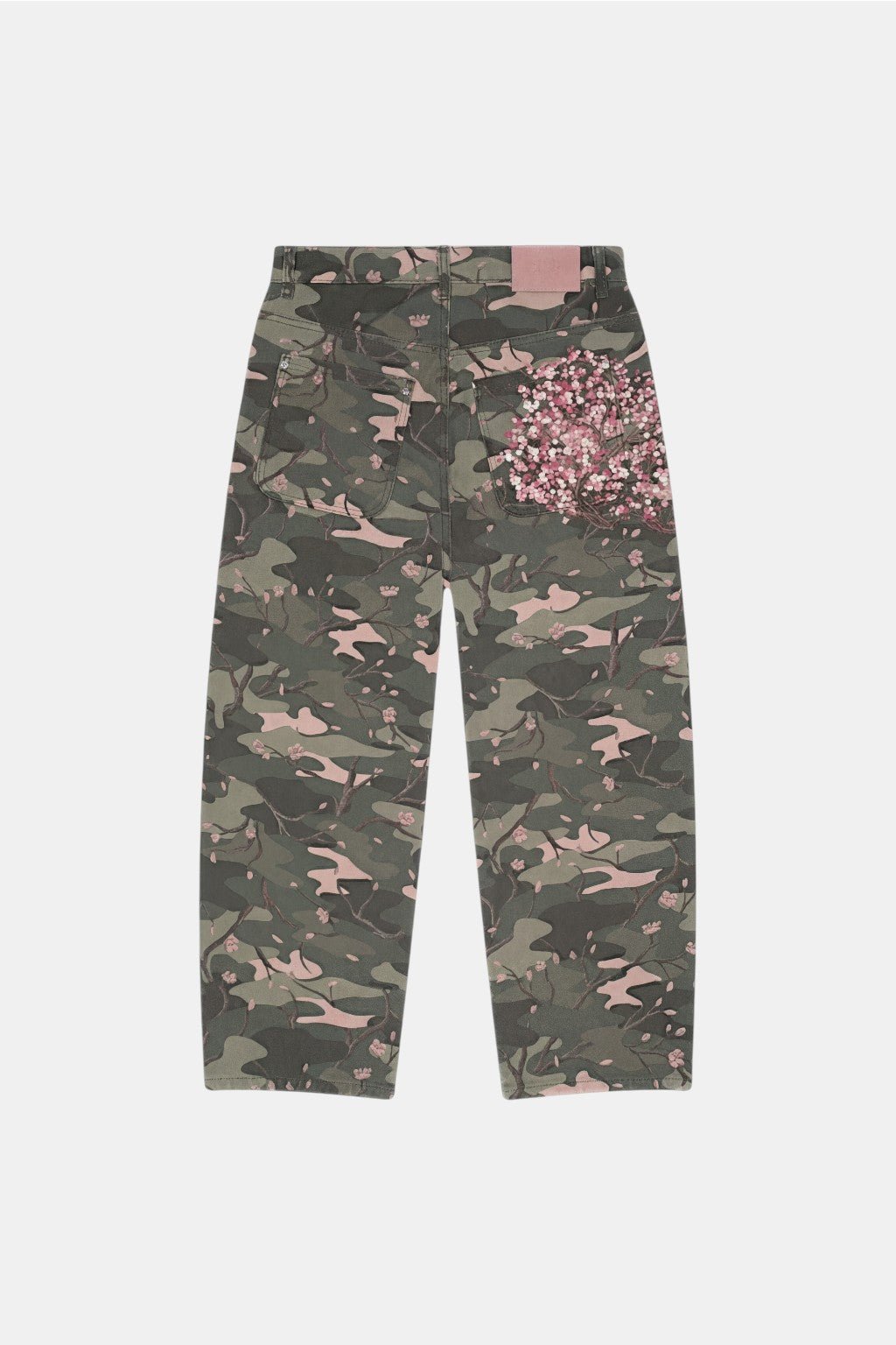 Jean camouflage brodee - y2k streetwear