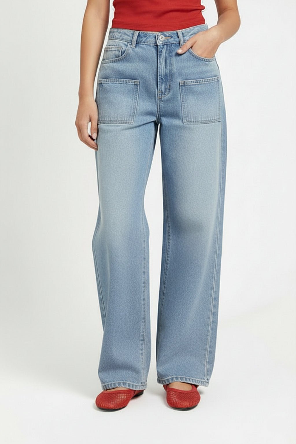 Jean cherry blossom - y2k streetwear