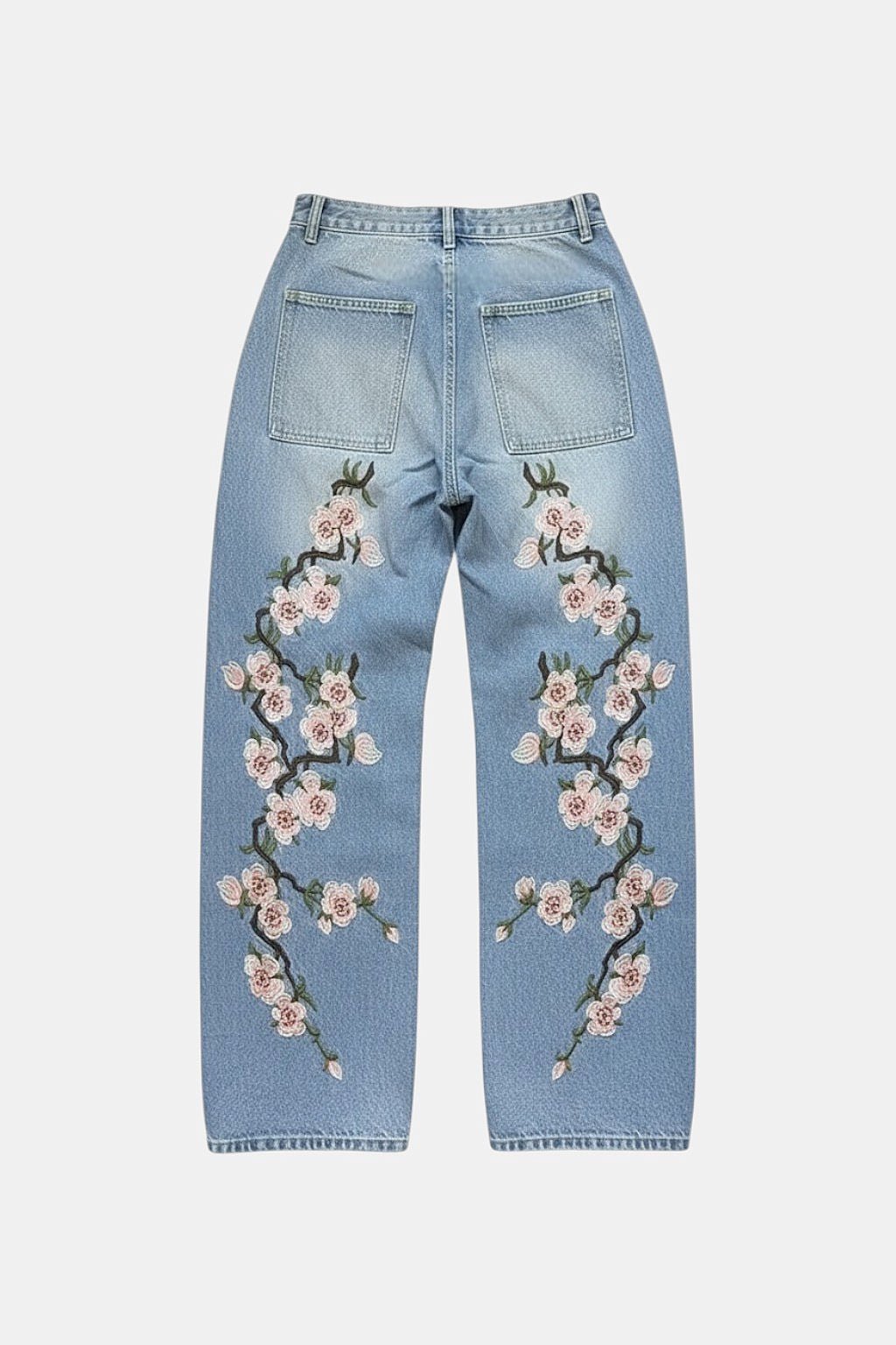Jean cherry blossom - y2k streetwear
