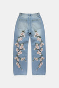 Jean cherry blossom - y2k streetwear