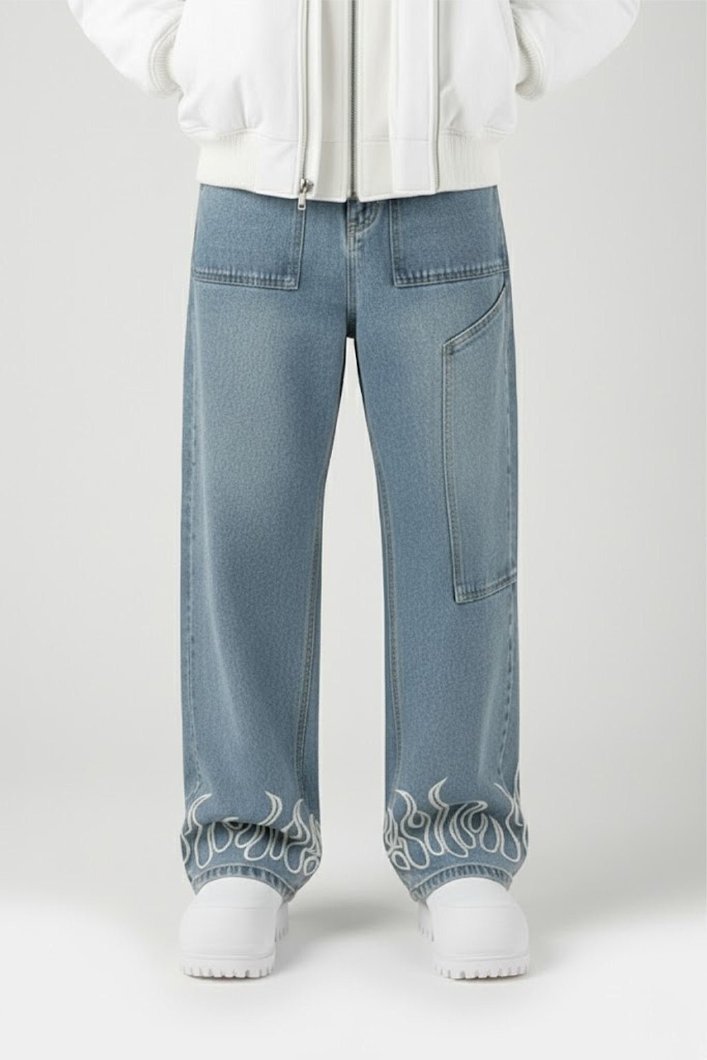 Jean flamme - y2k streetwear