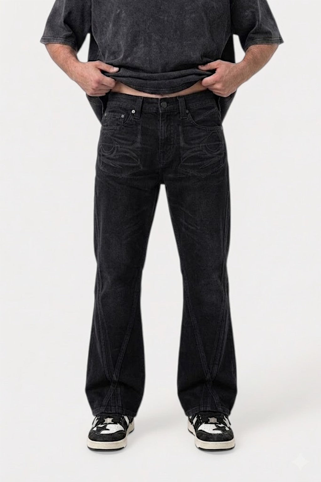 Jean imprime tribal - y2k streetwear