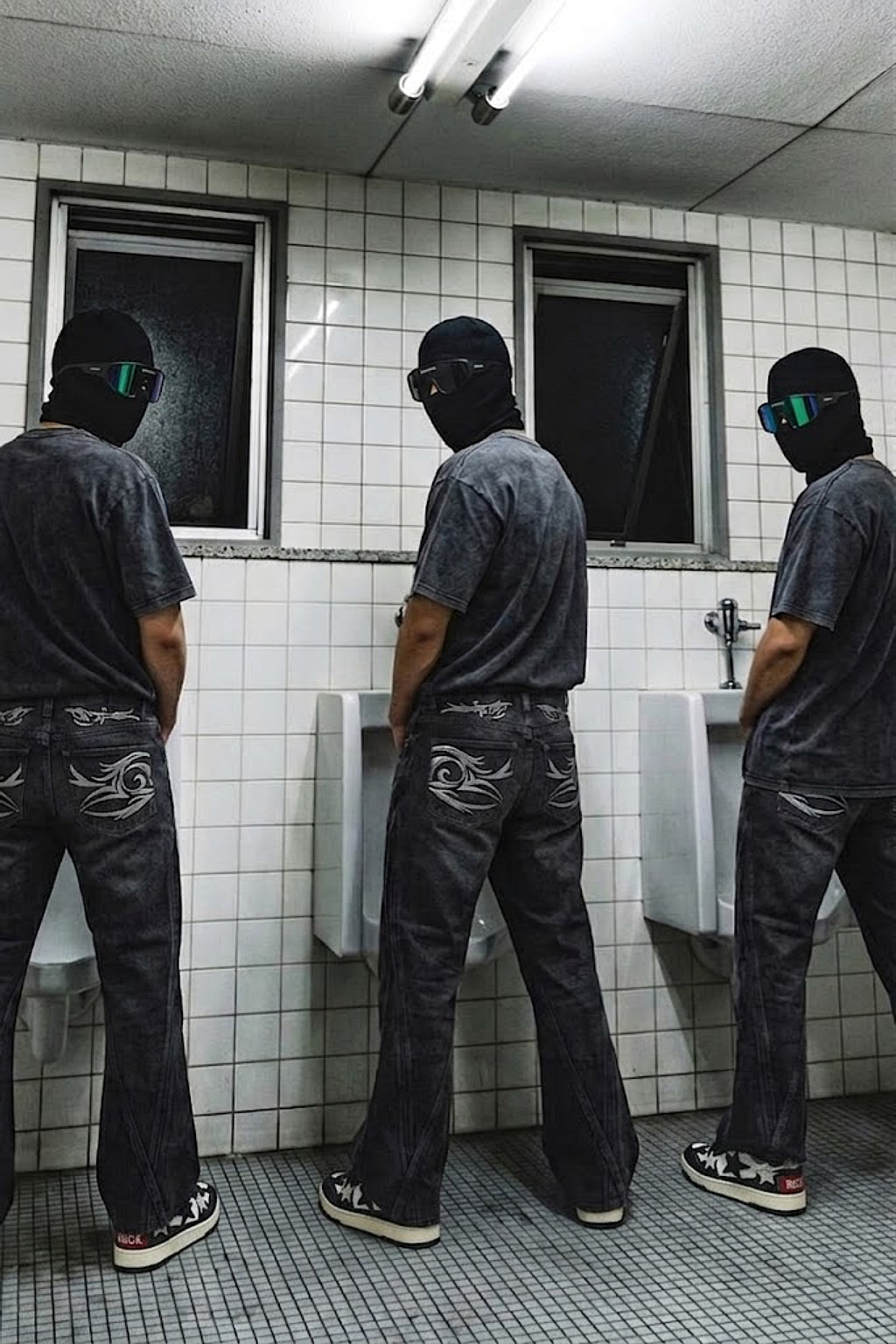 Jean imprime tribal - y2k streetwear