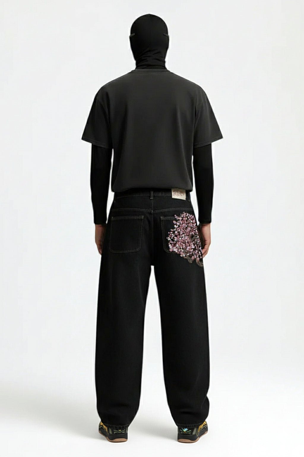 Jean japonais imprimé - y2k streetwear