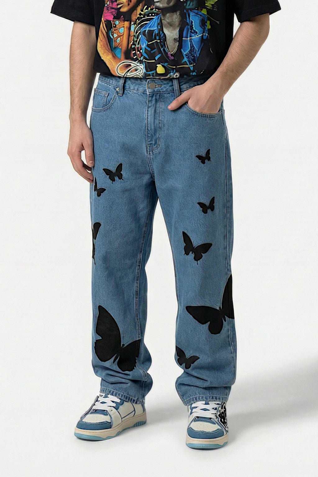 Jean papillon - y2k streetwear