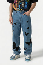 Jean papillon - y2k streetwear