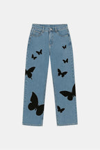 Jean papillon - y2k streetwear