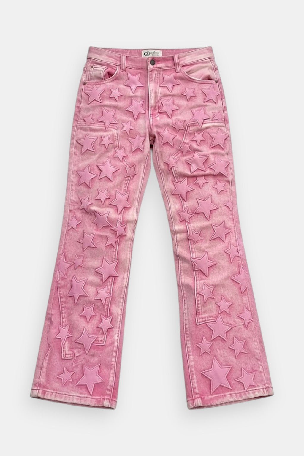 Jean rose avec etoile - y2k streetwear