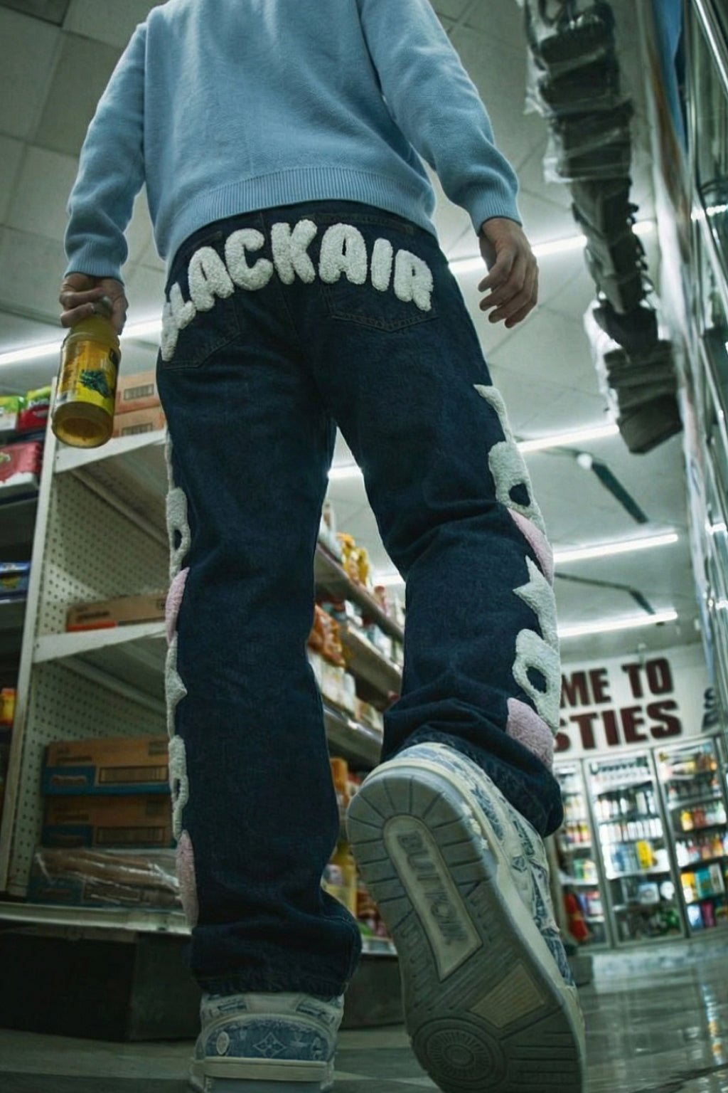 Jean tête de mort - y2k streetwear