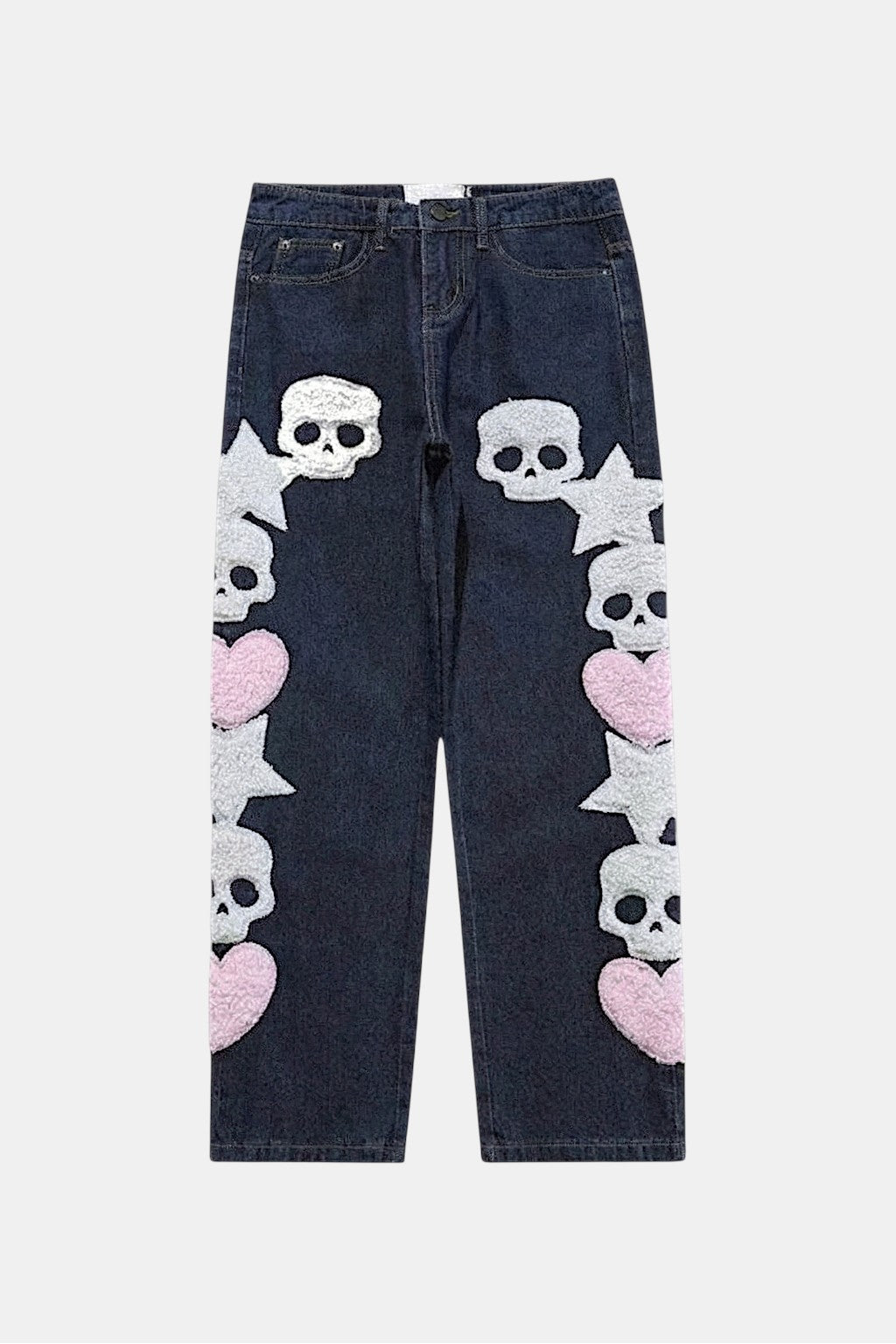 Jean tête de mort - y2k streetwear